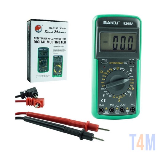 Baku Manual Digital Multimeter BK-9205A Resistance Tester